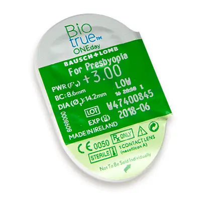 Biotrue One Day Daily Multifocal Lenses , 30 unités