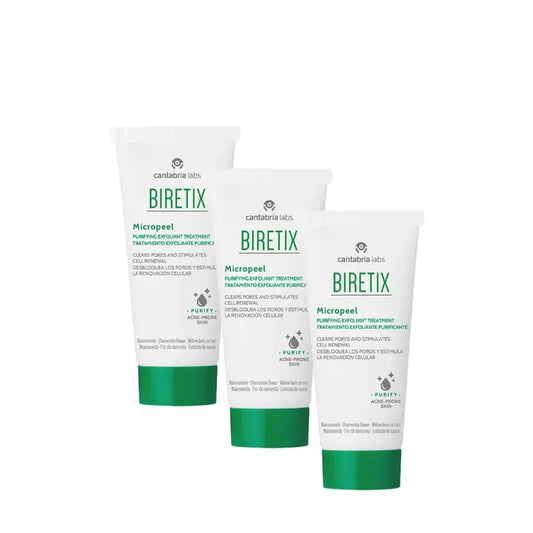 BIRETIX Micropeel, lot de 3 x 50 ml
