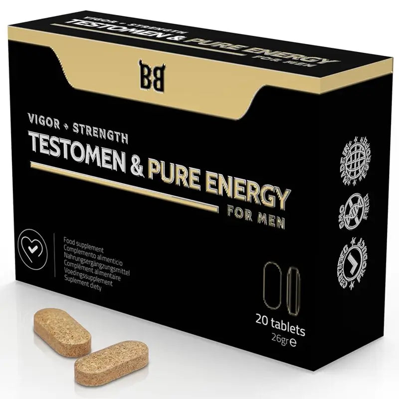 Blackbull By Spartan Testomen & Pure Energy Men's Enhancer 20 Capsules
