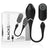 Oeuf vibrant rechargeable Jenell noir et argent