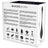 Oeuf vibrant rechargeable Jenell noir et argent