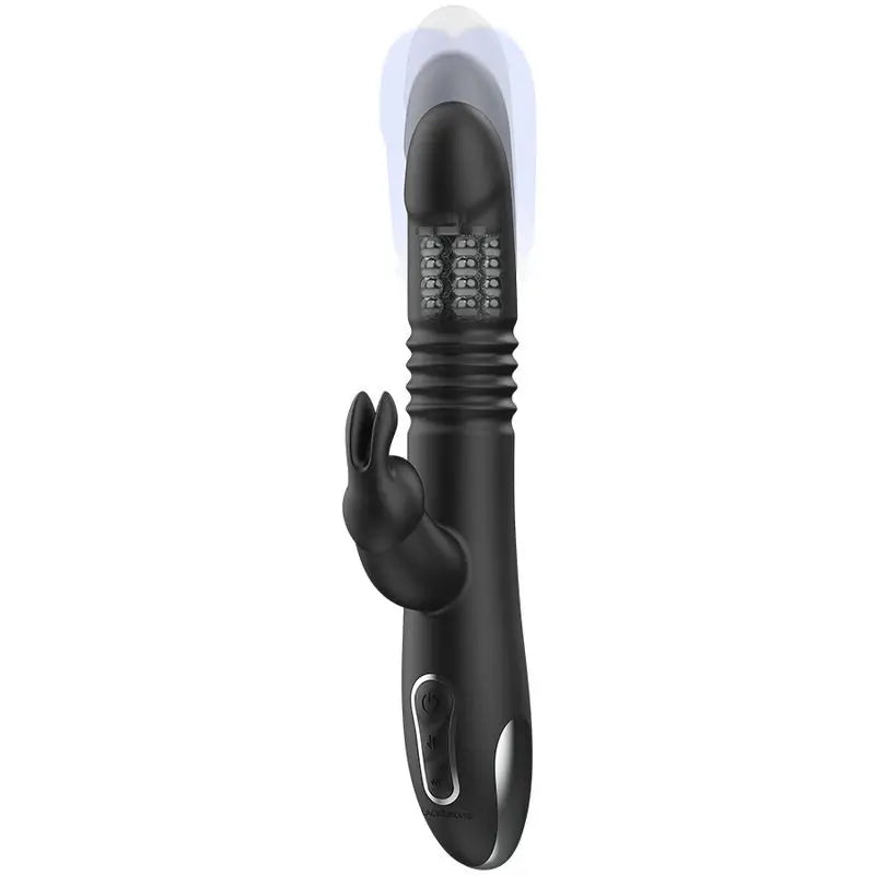 Vibromasseur Kenji noir et argent compatible avec la technologie sans fil Watchme