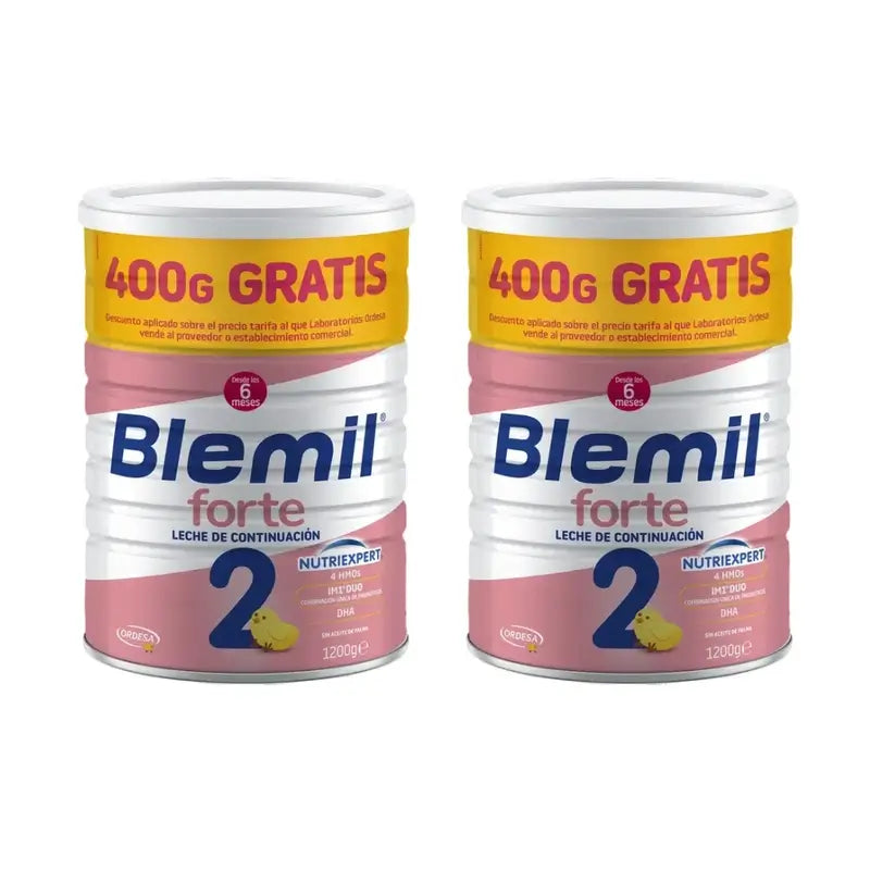 Blemil 2 Forte 800+400 Gratuit, 2X1200 Grammes