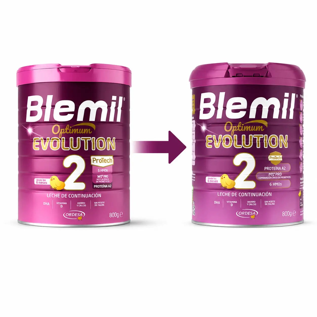 Blemil Optimum Evolution 2 lait maternisé, 4X800g