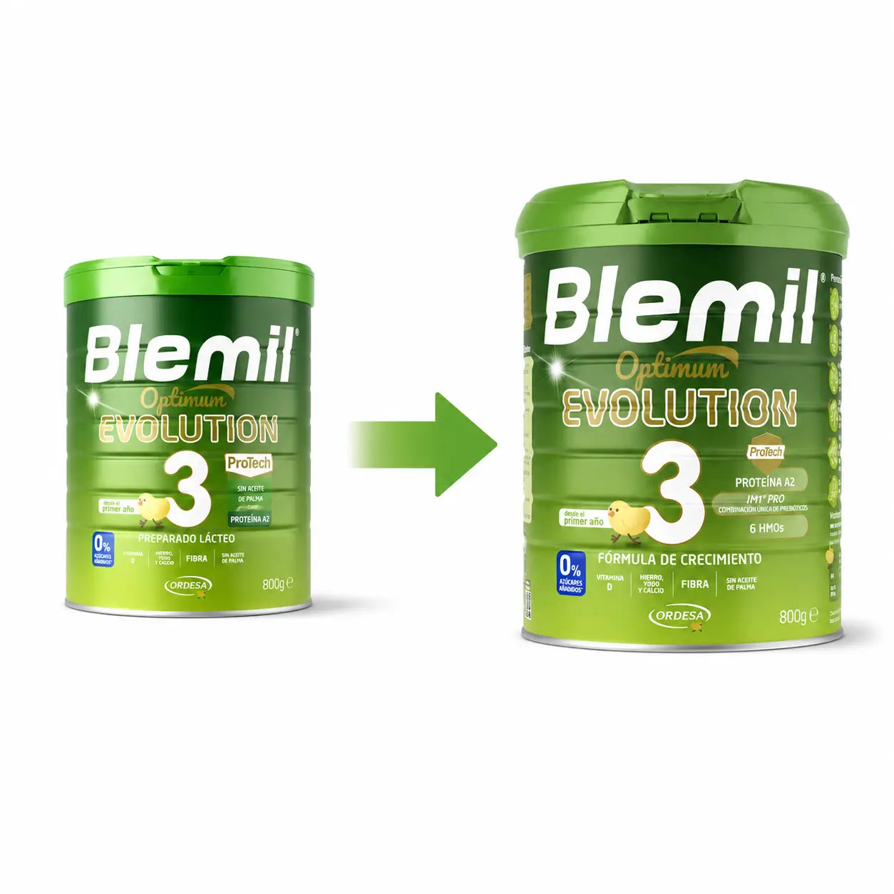 Blemil Optimum Evolution 3 Lait de croissance, 4X800 g