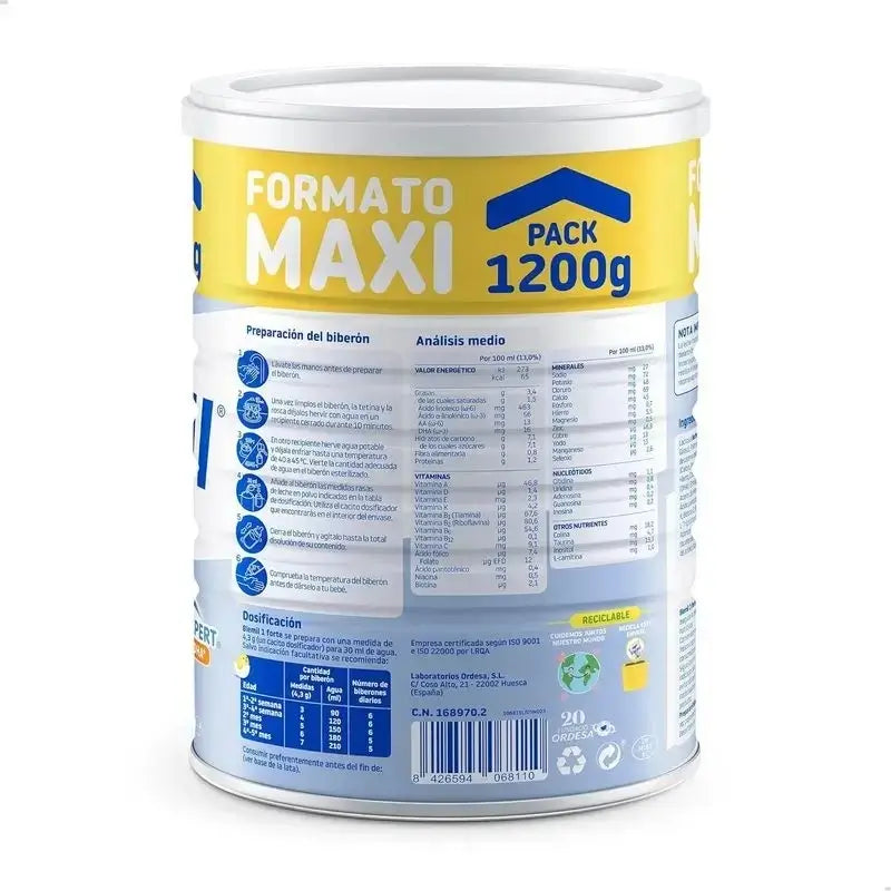 Blemil Plus 1 Forte, paquet de 12 x 1200 grammes