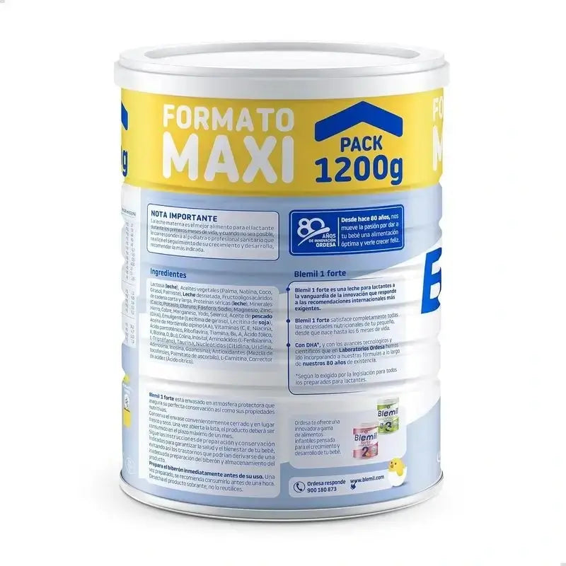 Blemil Plus 1 Forte, paquet de 8 x 1200 grammes