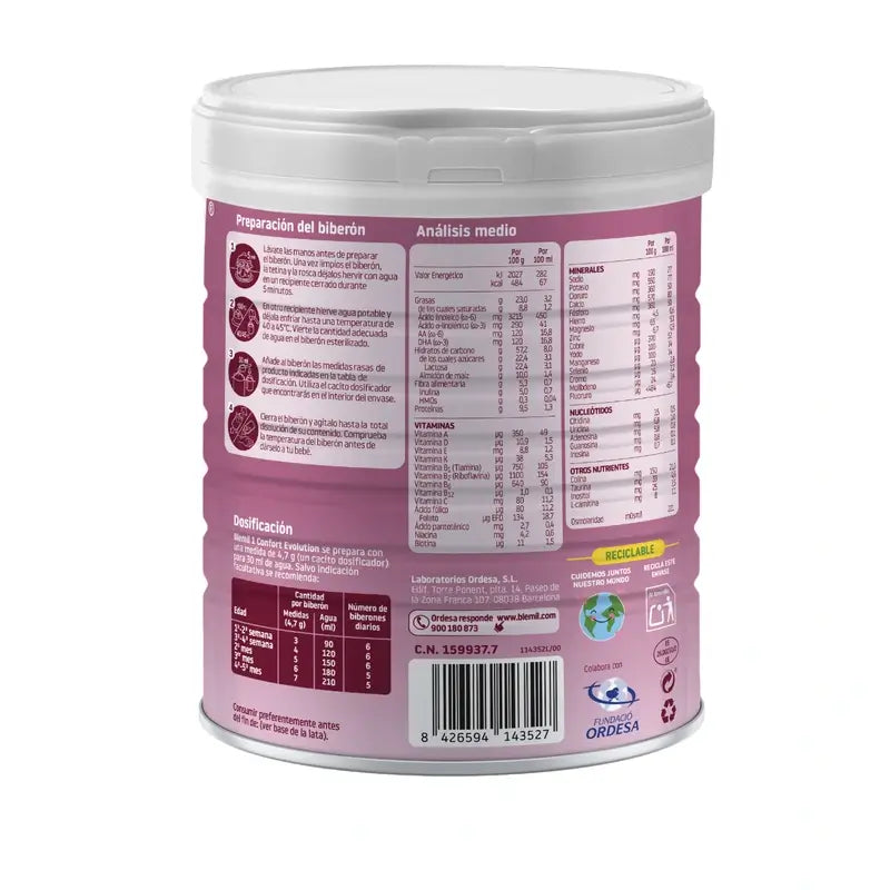 Blemil 1 Comfort Evolution, 800g