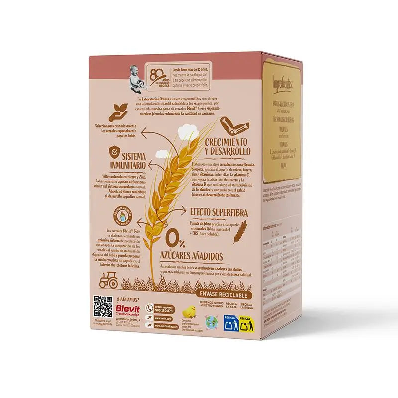 Blevit Baby Food Bibe sans gluten, 500 grammes