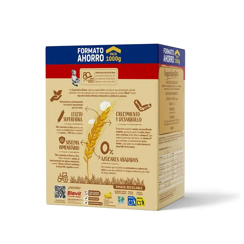 Blevit Baby Food Superfibre 8 Cereals, 1000 grammes