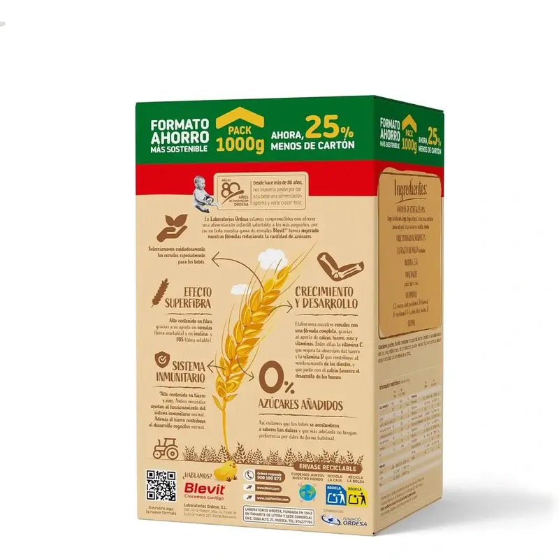 Blevit Alimentation Infantile Superfibre 8 Céréales Format Economique, 1000 g