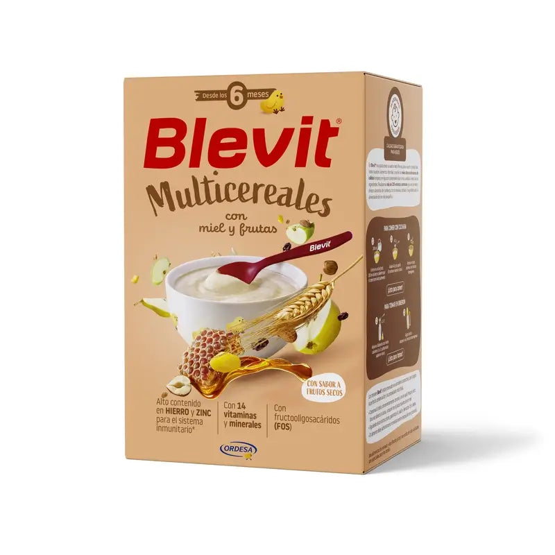 Blevit Multicereal with Honey and Fruit, 500gr