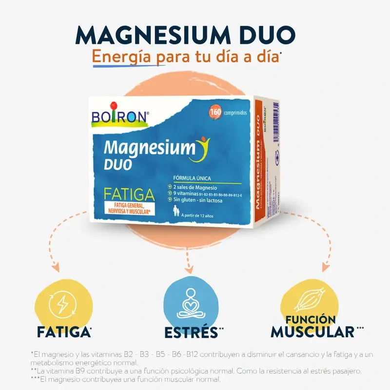 Boiron Magnésium Duo Fatigue, 160 Comprimés