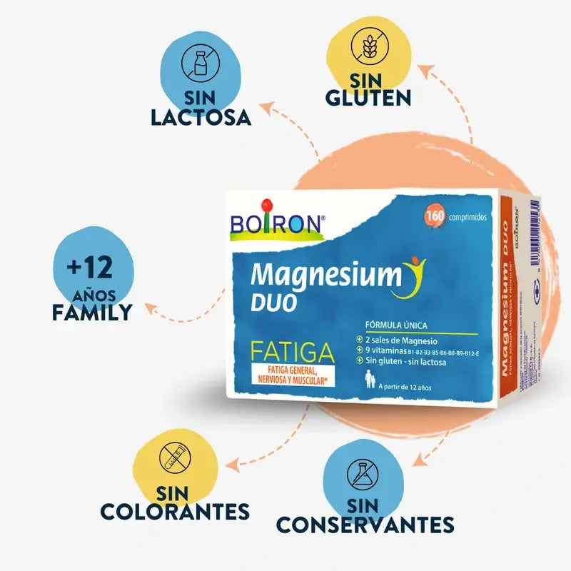 Boiron Magnésium Duo Fatigue, 160 Comprimés