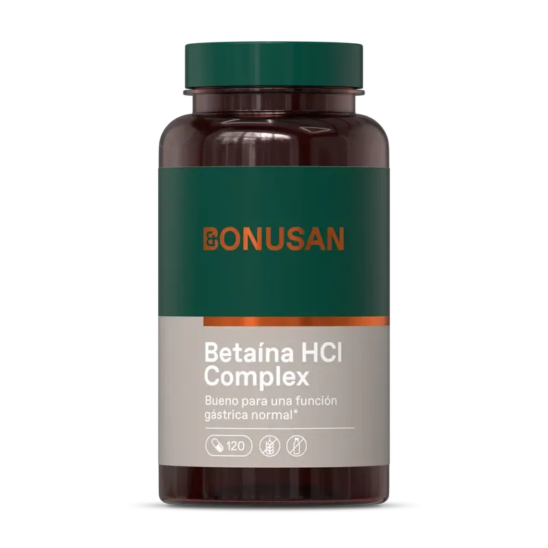 Bonusan Betaine HCl Complex, 120 Capsules
