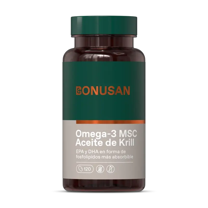 Bonusan Omega-3 Msc Krill Oil, 120 pearls