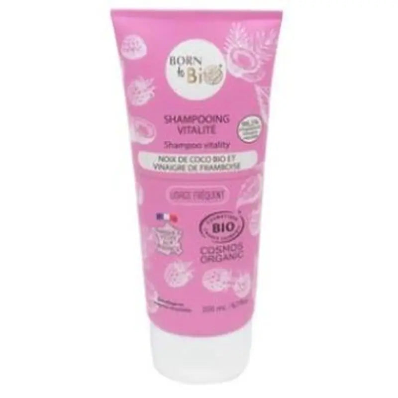 Born To Bio Vitality Coconut & Raspberry Vinegar Shampoo 200Ml. Bio