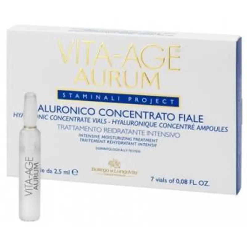 Bottega Di Lungavita Vita-Age Aurum Hyaluronic Acid Ampoules 7Amp.
