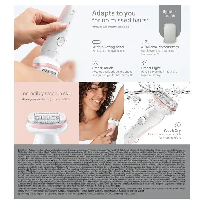 Braun Silk-Épil 9 SES9-000, épilateur électrique pour femmes
