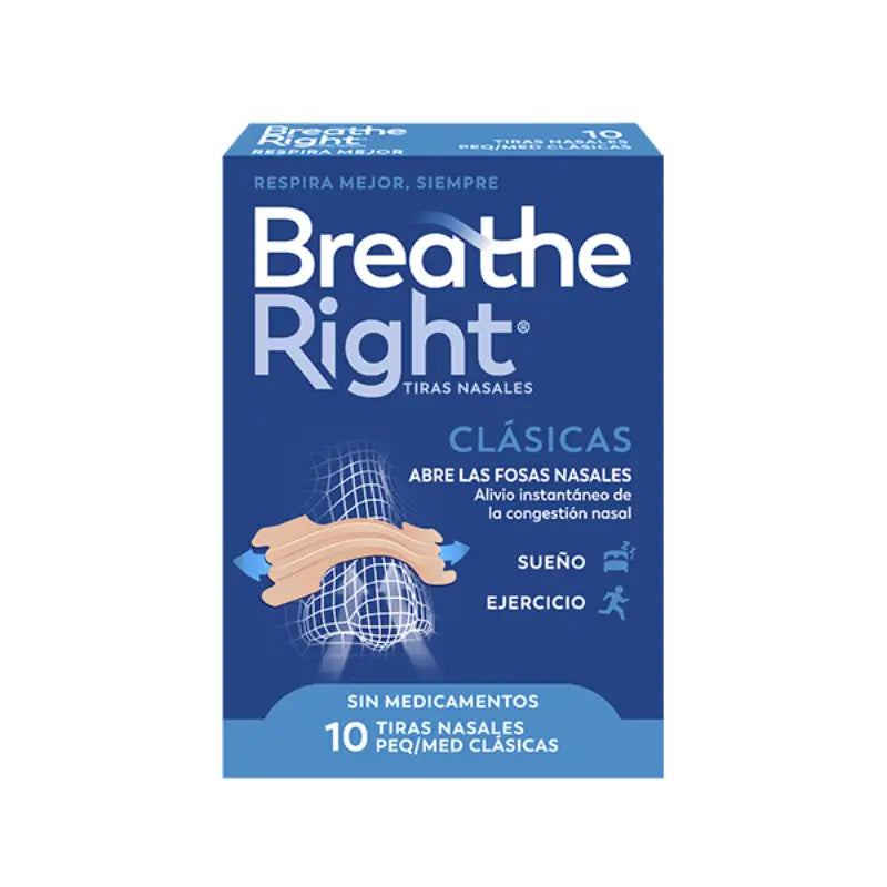 Bandelette nasale Breathe Right Couleur Large Taille 30 unités