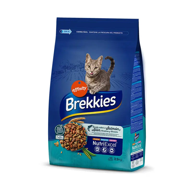 Brekkies Excel Feline Adult Feline Recipe Salmon, 3.5 kg, cat food