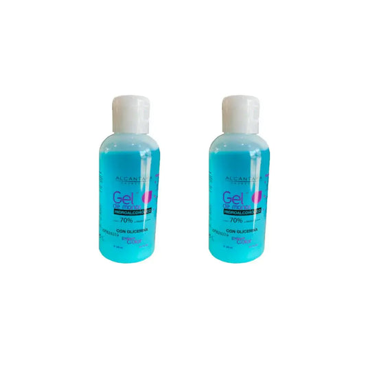 Brilliant Colour Hydroalcoholic Hand Gel 70% Alcohol with Glycerine, 120 ml x 2 units