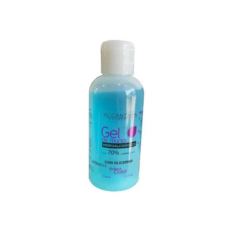 Brilliant Colour Hydroalcoholic Hand Gel 70% Alcohol with Glycerine, 120 ml