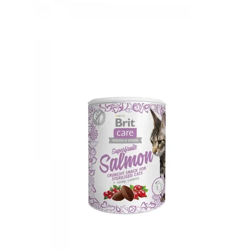 Brit Care Cat Snack Sf Saumon 6 x 100 grammes