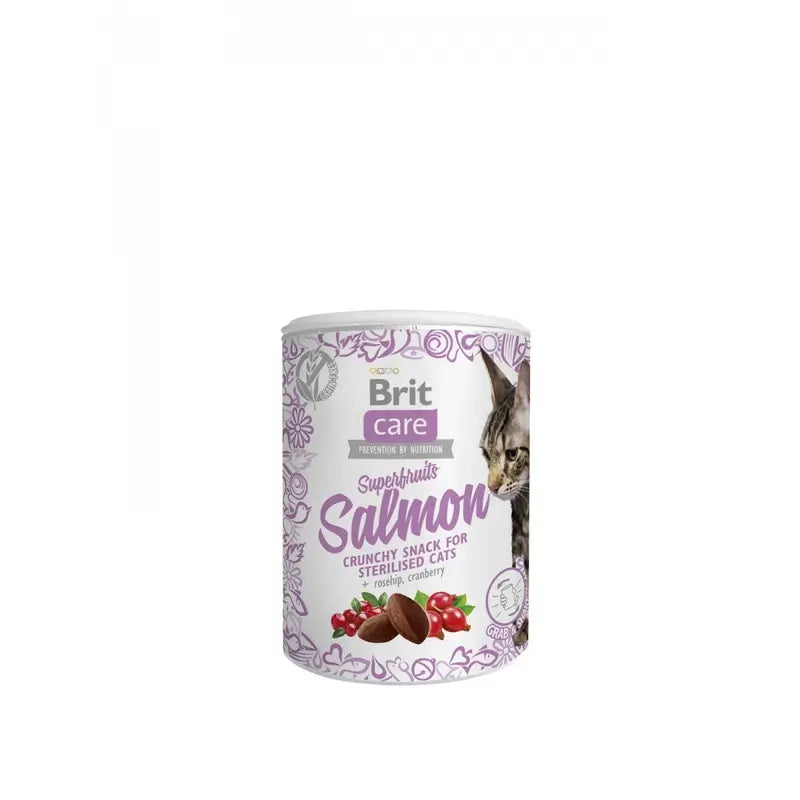 Brit Care Cat Snack Sf Saumon 6 x 100 grammes