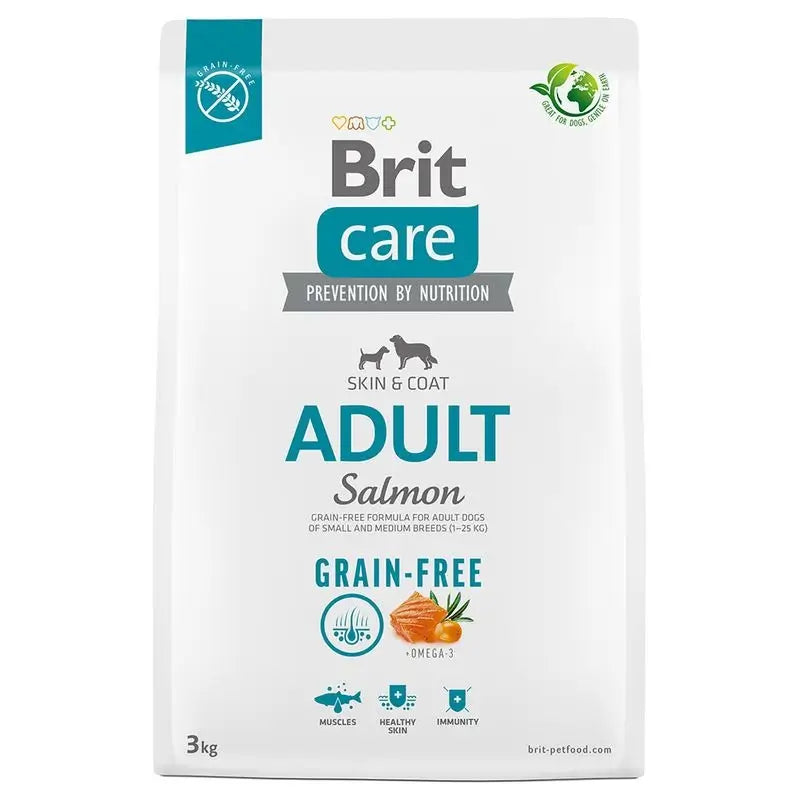 Brit Care Dog Adulte Saumon Sans Grains 3Kg pour Chiens