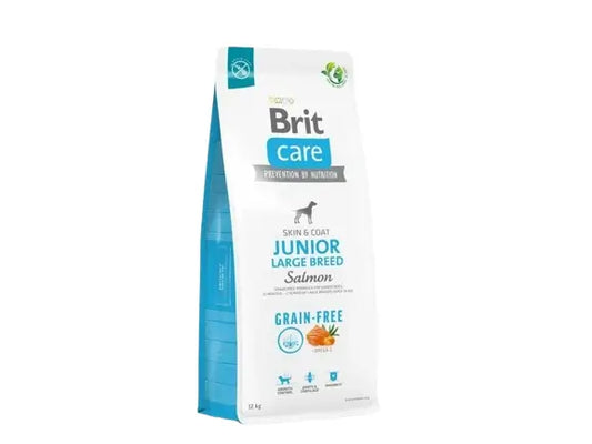 Brit Care Dog Grain Free Junior Large Salmon 12Kg pour chiens