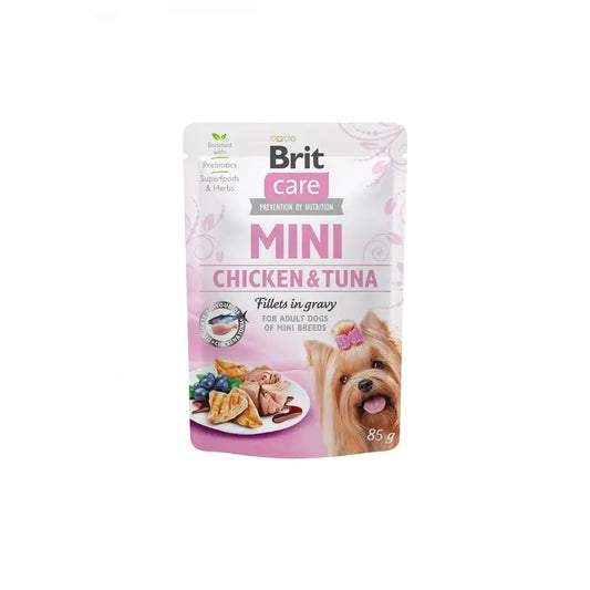Brit Care Dog Mini Poulet-Thon, sachets de 24 x 85 grammes