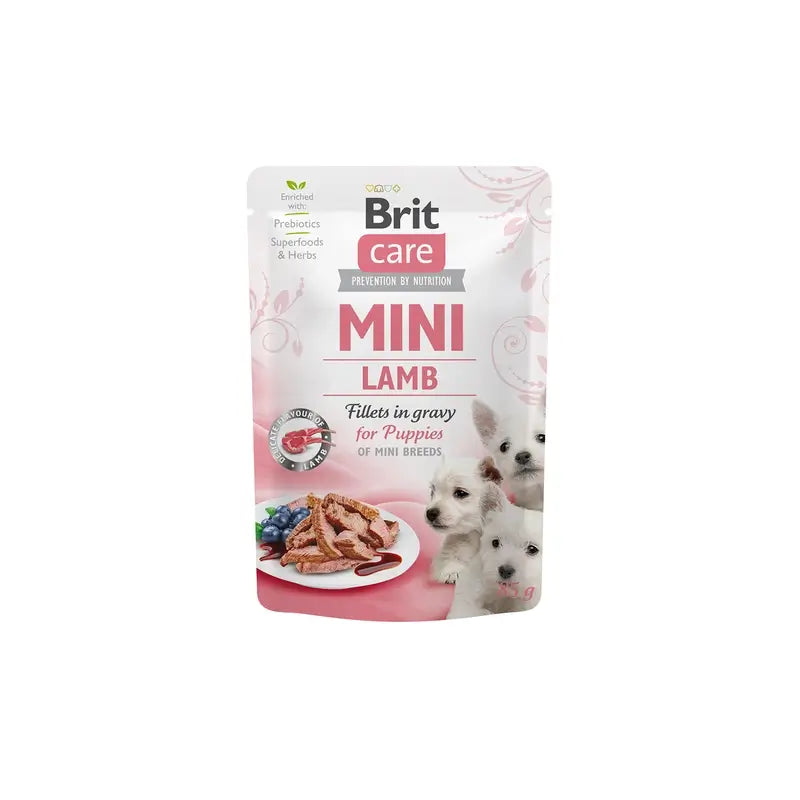 Brit Care Dog Mini Puppy Agneau, sachet de 24 x 85 grammes