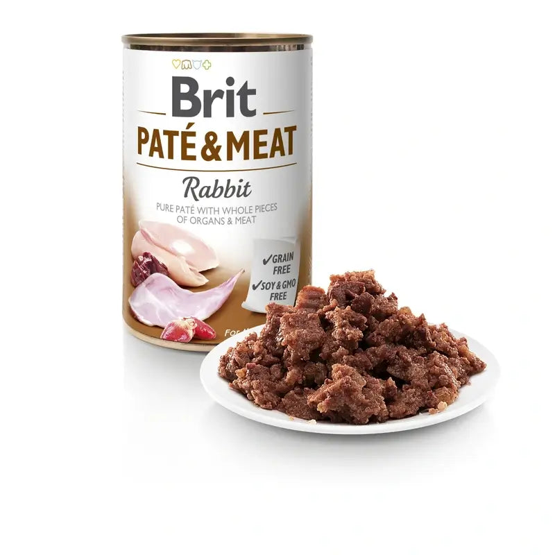 Brit Dog Pâté au lapin, 6 x 400 grammes