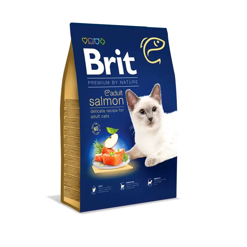 Brit Premium By Nature Chat Adulte Saumon 8 kg