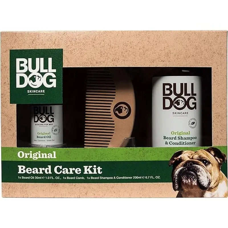 Bulldog Beard Kit Beard Shampoo+Oil+Beard Comb