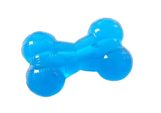 Buster Bone With Blue Rope L 16Cm