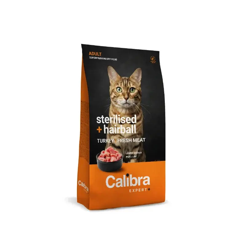Calibra Cat Expert+ Adulte Sterilised & Hairball Feed 1.5Kg