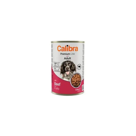 Calibra Dog Premium With Beef Jelly Tin 12X1240G