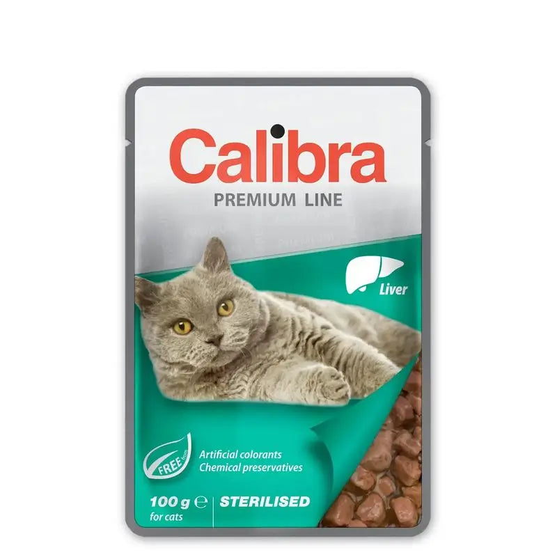 Calibra Cats Sterilised Pouch Liver 24X100Gr Box