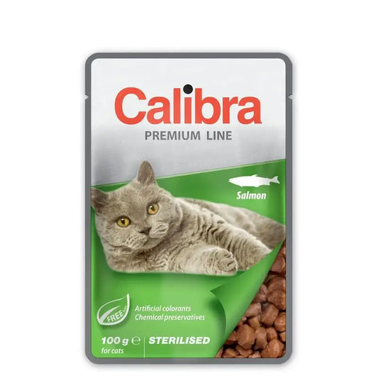 Calibra Cats Sterilised Pouch Salmon 24X100Gr Box