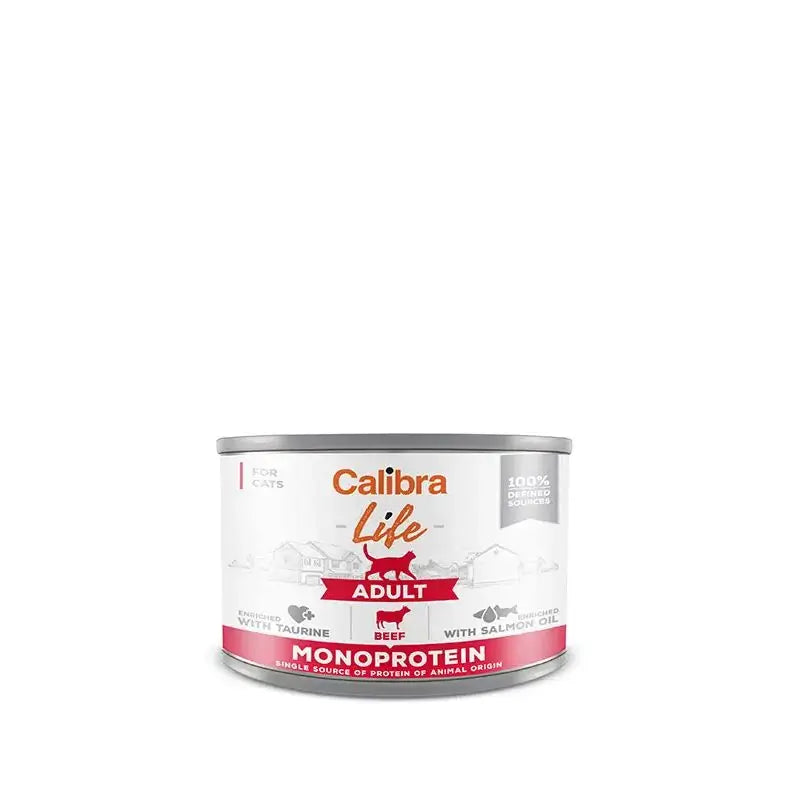 Calibra Cats Life Adult Canned Beef 6X200Gr