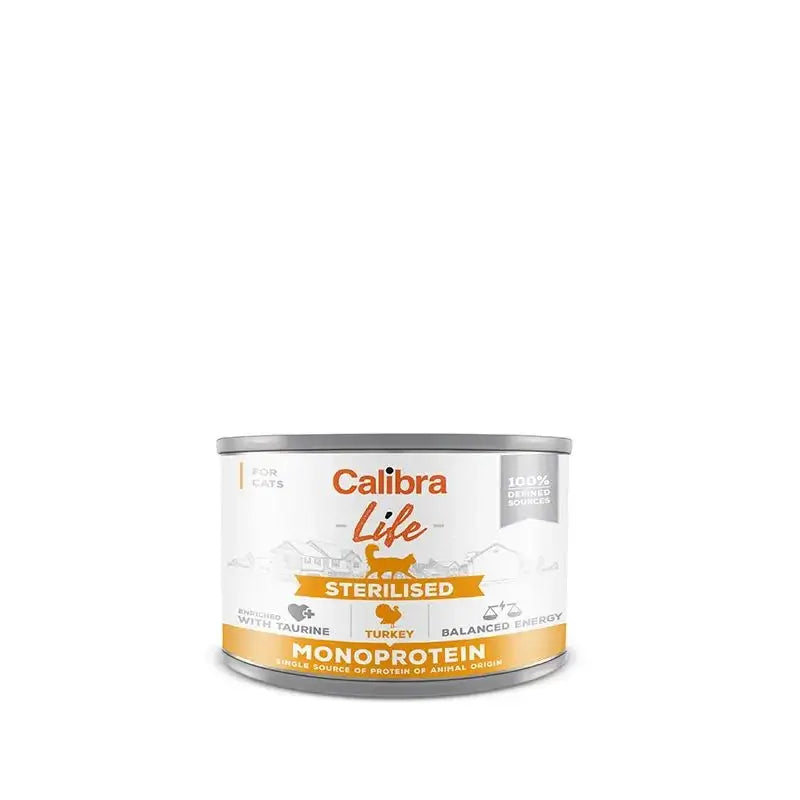 Calibra Cats Life Sterilised Turkey Tin 6X200Gr