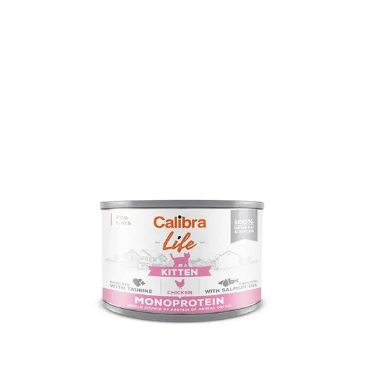 Calibra Cats Life Kitten Chicken Can 6X200Gr