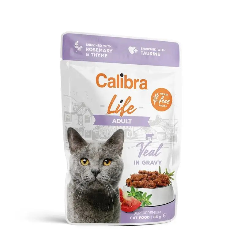 Calibra Cats Life Pouch Adult Beef In Sauce 28X85Gr