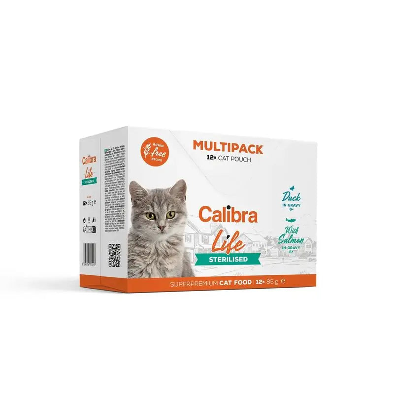 Calibra Cats Life Pouch Sterilised Multipack 12X85Gr