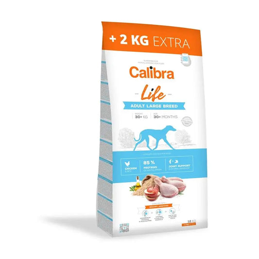 Calibra Dogs Life Adult Large Breed Chicken 12Kg+2Kg