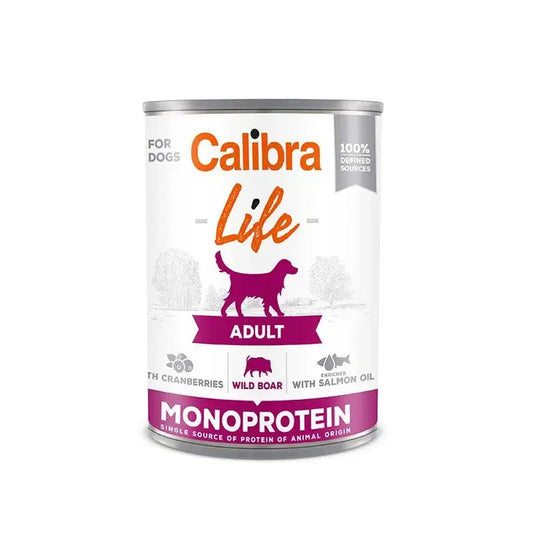 Calibra Dogs Life Adult Canned Wild Boar With Cranberries 6X400Gr