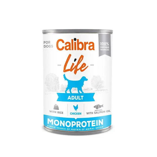 Calibra Dogs Life Adult Can Chicken & Rice 6X400Gr