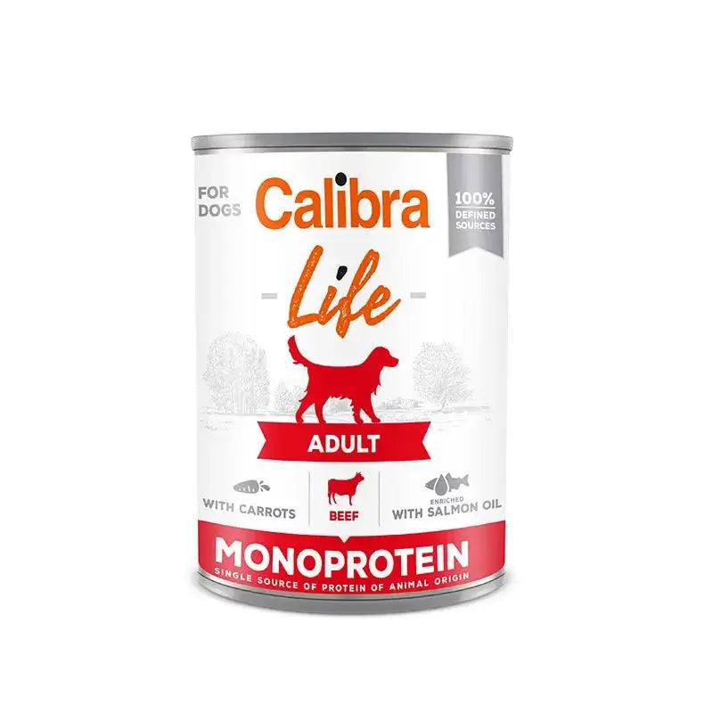 Calibra Dogs Life Adult Canned Beef With Carrots 6X400Gr